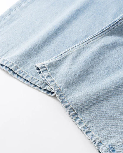 Light Wash High Waist Loose Wide Leg Denim Jeans