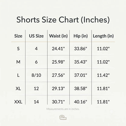 High Waist Multi Cargo Pocket Loose Fit Cotton Utility Shorts